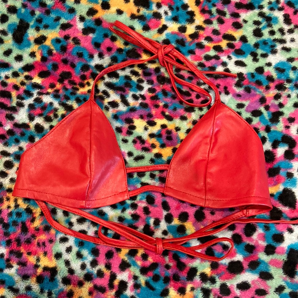 Stormy Leather Red Triangle Top